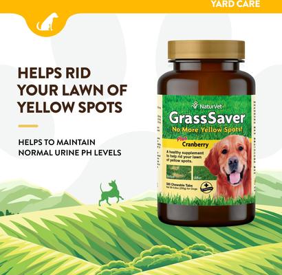 GrassSaver Chewable Tablets Urinary & Lawn Protection Supplement for Dogs, 500 count