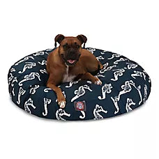 Majestic Pet Seahorse Round Indoor & Outdoor Dog Bed