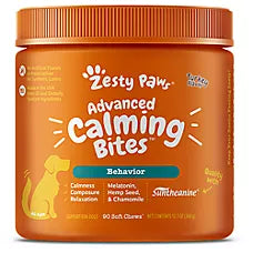 Advanced Calming Soft Chews, Stress & Anxiety Support, sabor Pavo. 90 chews.