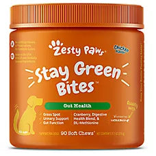 Stay Green Bites, Digestive & Urinary Support, sabor Pollo. 90 chews.