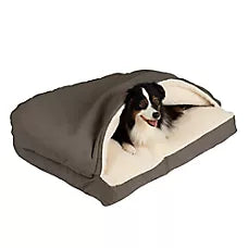 REV Cama Cozy Cave Luxury Microsuede Rectangle Cozy Cave para Perro - Snoozer