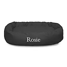 Majestic Pet Personalized Bagel Dog Bed