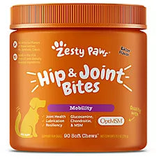 Hip & Joint Supplement, Glucosamina y Chondroitin, sabor Tocino. 90 chews.
