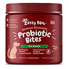 Ancient Elements Probiotic Bites, Probióticos para Perro. 90 chews.
