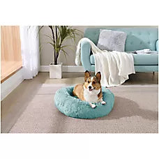 Arlee Home & Pet Shaggy Calming Orthopedic Eco-Friendly Donut Pet Bed
