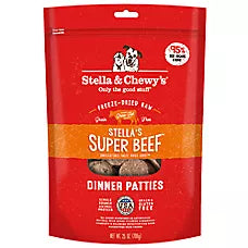 Freeze-Dried Raw Dinner Patties All Life Stages Dry Dog Food - Super Beef