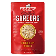 Stella's Shredrs Adult Dog Wet Food or Topper - Chicken
