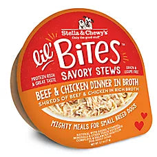 Lil Bites Savory Stews Small Breed Adult Wet Dog Food - Beef & Chicken