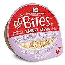 Lil Bites Savory Stews Small Breed Adult Wet Dog Food - Beef & Turkey