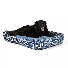 REV Cama Bone and Paw Print Cuddler para Perros - Top Paw