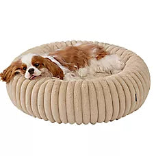 REV Cama Donut Bolster, with Removable Washable Cover para Perros - Bedsure