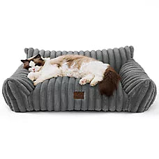 REV Sofá Cama Fluffy & Cat Couch, with Removable Washable Cover para Perros - Bedsure