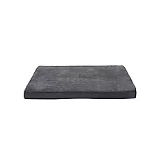 FurHaven Terry & Suede Memory Foam Deluxe Dog Bed Mattress - Espresso, Gray, Large - Jumbo Plus