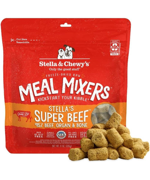 Stella & Chewy's, Freeze-Dried Raw Meal Mixers todas edades, 8 sabores. 99 gr.