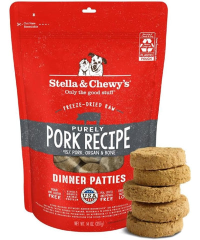Stella & Chewy's, Dinner Patties Purely Pork Recipe Freeze-Dried. 397 gr.