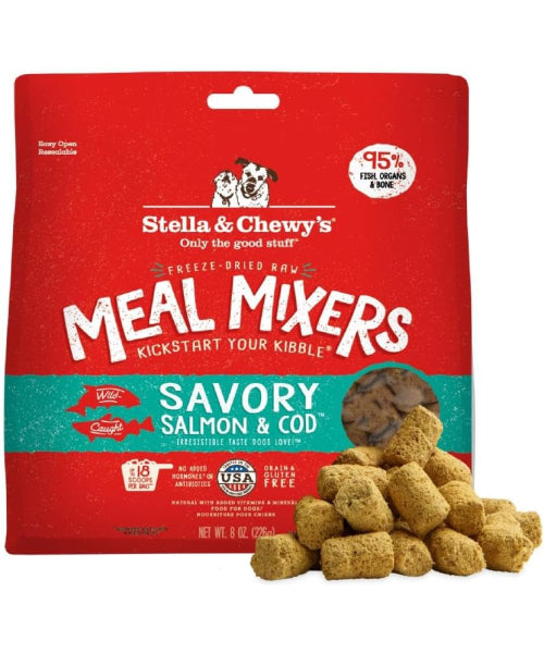 Stella & Chewy's, Freeze-Dried Raw Meal Mixers todas edades, 5 sabores. 226 gr.
