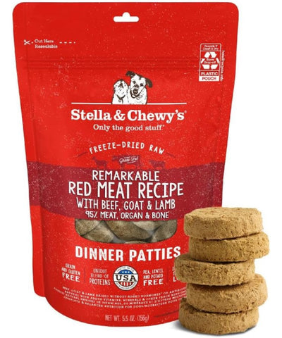 Stella & Chewy's, Dinner Patties Red Meat Blend Freeze-Dried. 156 y 397 gr.
