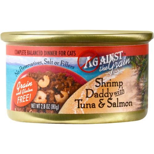 Big Kahuna con cena de cangrejo y tilapia, alimento enlatado sin cereales para gatos, 2.8 oz, caja de 24