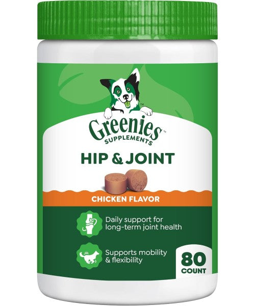 Greenies, Supplements Hip and Joint sabor Pollo. 30 y 80 chews
