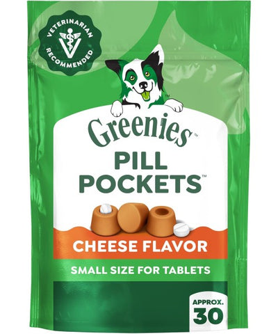 Greenies, Pill Pockets Soft Treats para tabletas 4 sabores. 30 chews
