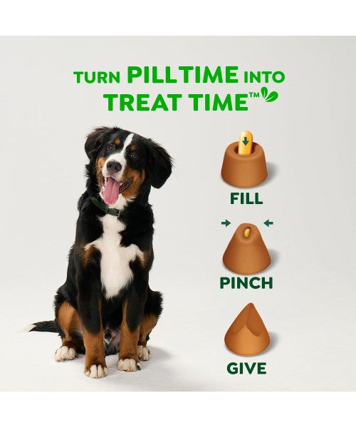 Greenies, Pill Pockets Soft Treats para cápsulas grandes, 5 sabores. 60 chews