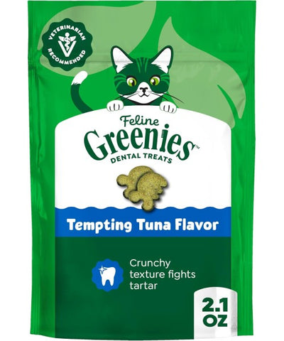 Greenies, Feline Natural Dental Cat Treats, Tempting Tuna. 3 sabores