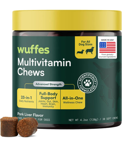 Wuffes, Multivitamin for Every Day para Perros. 30 y 60 chews.