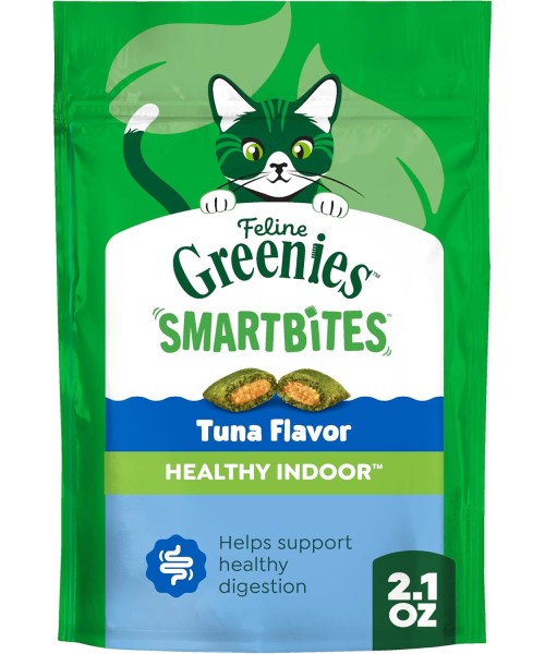 Greenies, Feline Smartbites Skin and Fur sabor Atún. 3 tamaños