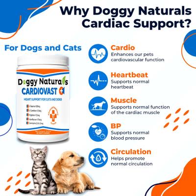 Cardiovast Heart Health Support Chicken Flavored Soft Chews Supplement for Cats & Dogs, 60 count
