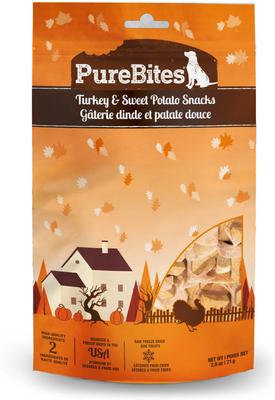 Turkey & Sweet Potato Freeze-Dried Dog Treats, 2.5-oz bag