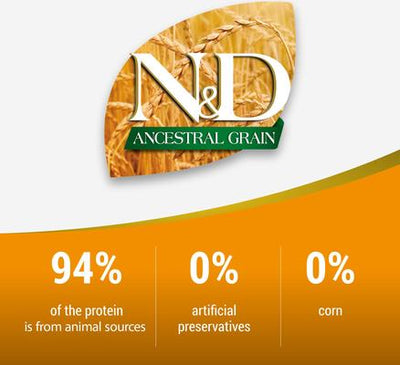 N&D Ancestral Lamb & Blueberry Low-Grain Dry Cat Food, 3.3-lb bag