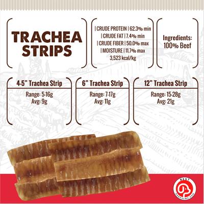 Trachea Flats Beef Flavored Dog Chews, 12 count