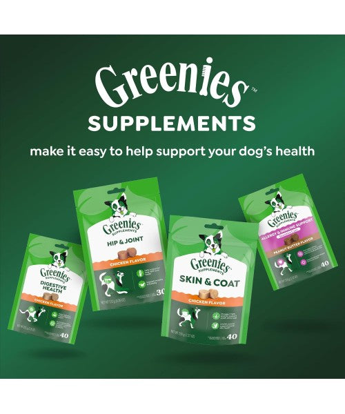 Greenies, Supplements Skin and Coat sabor Pollo. 80 chews