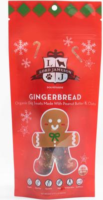 Gingerbread Vegan Dog Treats, 6-oz pouch