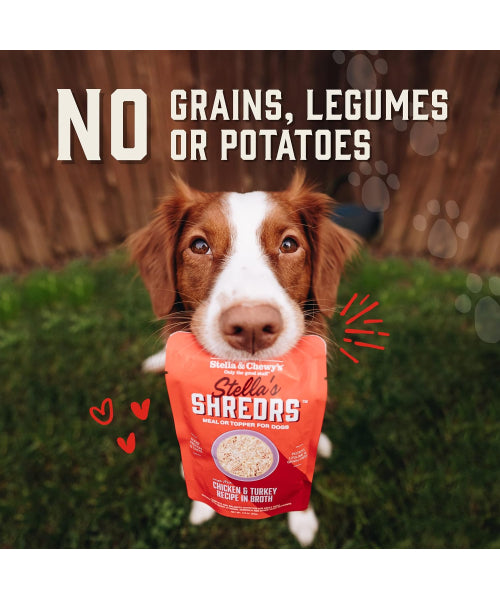 Stella & Chewy's, Stella's Shredrs topping húmedos para Perros, 8 sabores. 12 pack