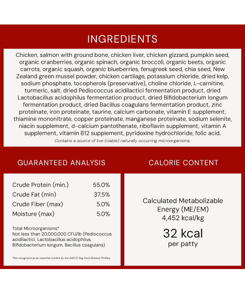 Stella & Chewy's, Dinner Patties Perfectly Puppy Chicken and Salmon Recipe. 156 y 397 gr.