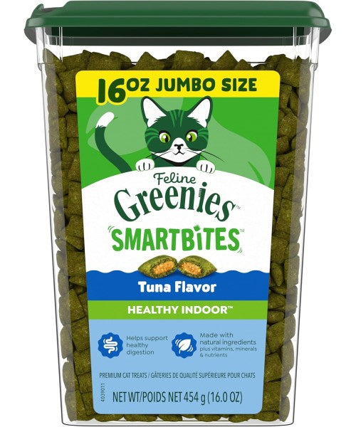 Greenies, Feline Smartbites Skin and Fur sabor Atún. 3 tamaños