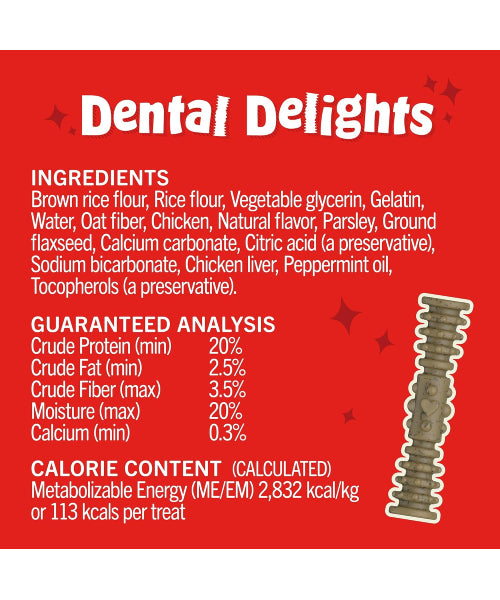 Stella & Chewy's, Dental Delights with Freeze-Dried Chicken, Small. 11 y 21 Treats