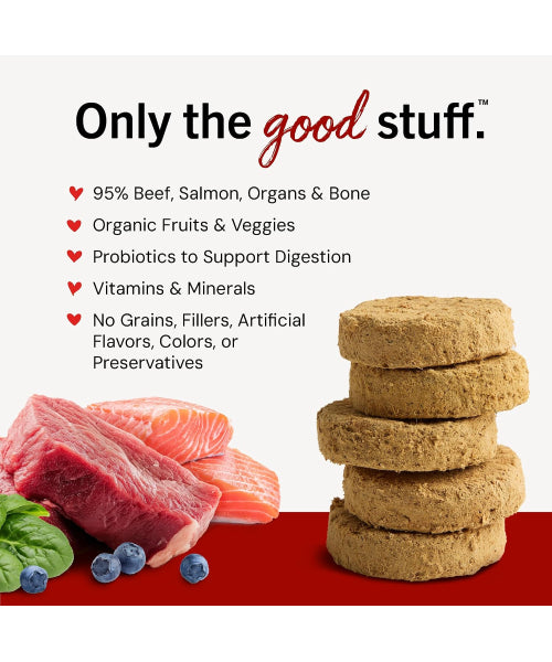 Stella & Chewy's, Dinner Patties Perfectly Puppy Beef and Salmon Recipe. 156 y 397 gr.