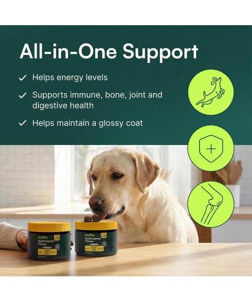 Wuffes, Multivitamin for Every Day para Perros. 30 y 60 chews.