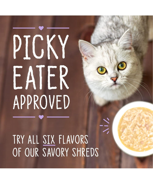 Stella & Chewy's, Carnivore Cravings Savory Shreds, comida húmeda, 7 variedades. 12 latas de 79 gr.