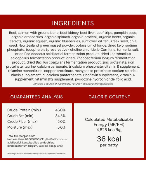 Stella & Chewy's, Dinner Patties Perfectly Puppy Beef and Salmon Recipe. 156 y 397 gr.