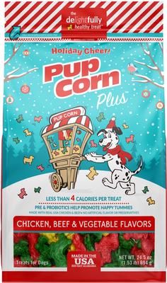 Plus Holiday Cheer Chicken, Beef & Vegetable Flavor Dog Treats, 24.5-oz bag