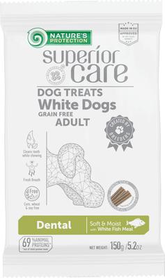 Superior Care Grain-Free White Fish Dental Dog Treats, 5.2-oz bag, 5 count