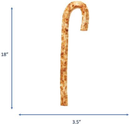 Nothin' To Hide Candy Cane 18-inch Beef Flavor Dog Chew, 1 count