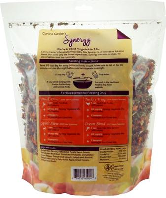 Comida deshidratada para perros Synergy Vegetable Mix, bolsa de 2.5 lb