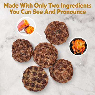 Barkin' Burger Baked Chicken Dehydrated Dog Treats, 5-oz bag