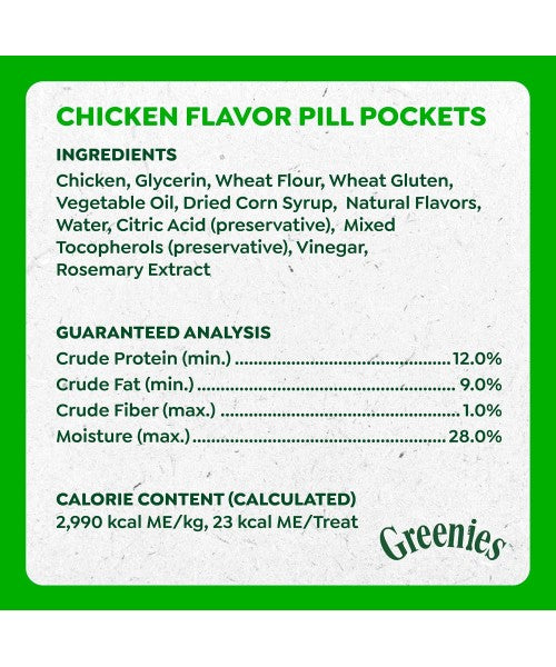 Greenies, Pill Pockets Soft Treats para cápsulas grandes, 5 sabores. 60 chews