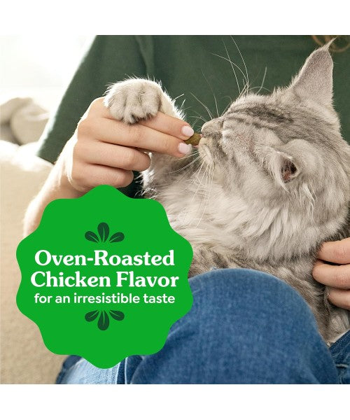 Greenies, Feline Natural Dental Cat Treats, sabor Pollo Rostizado. 3 tamaños