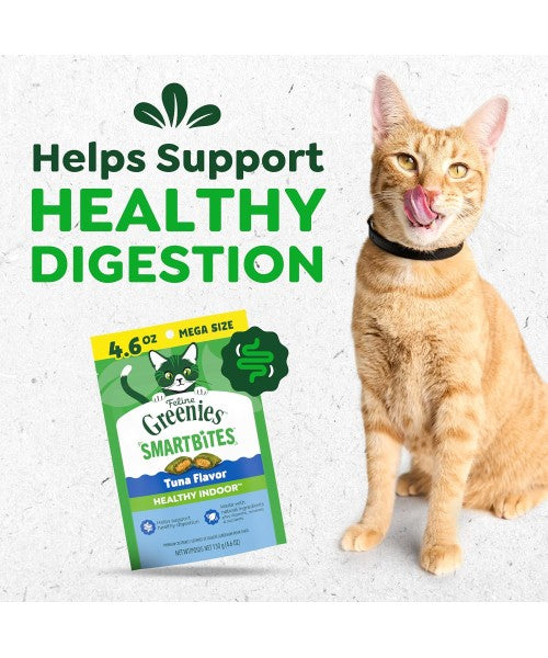 Greenies, Feline Smartbites Skin and Fur sabor Atún. 3 tamaños